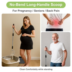 XBX stable holder keeps the scoop upright for quick access after scooping.