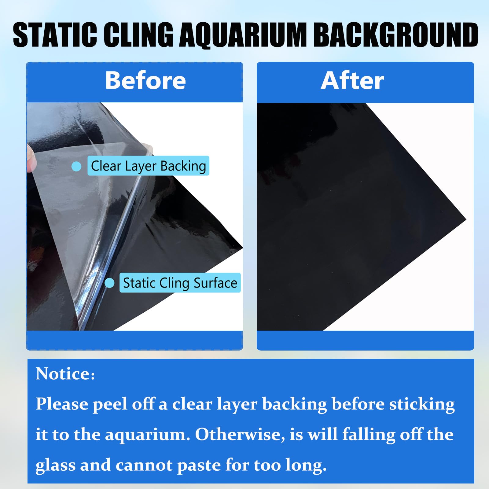XCNO backdrop hides filters and cables for a tidier glass view