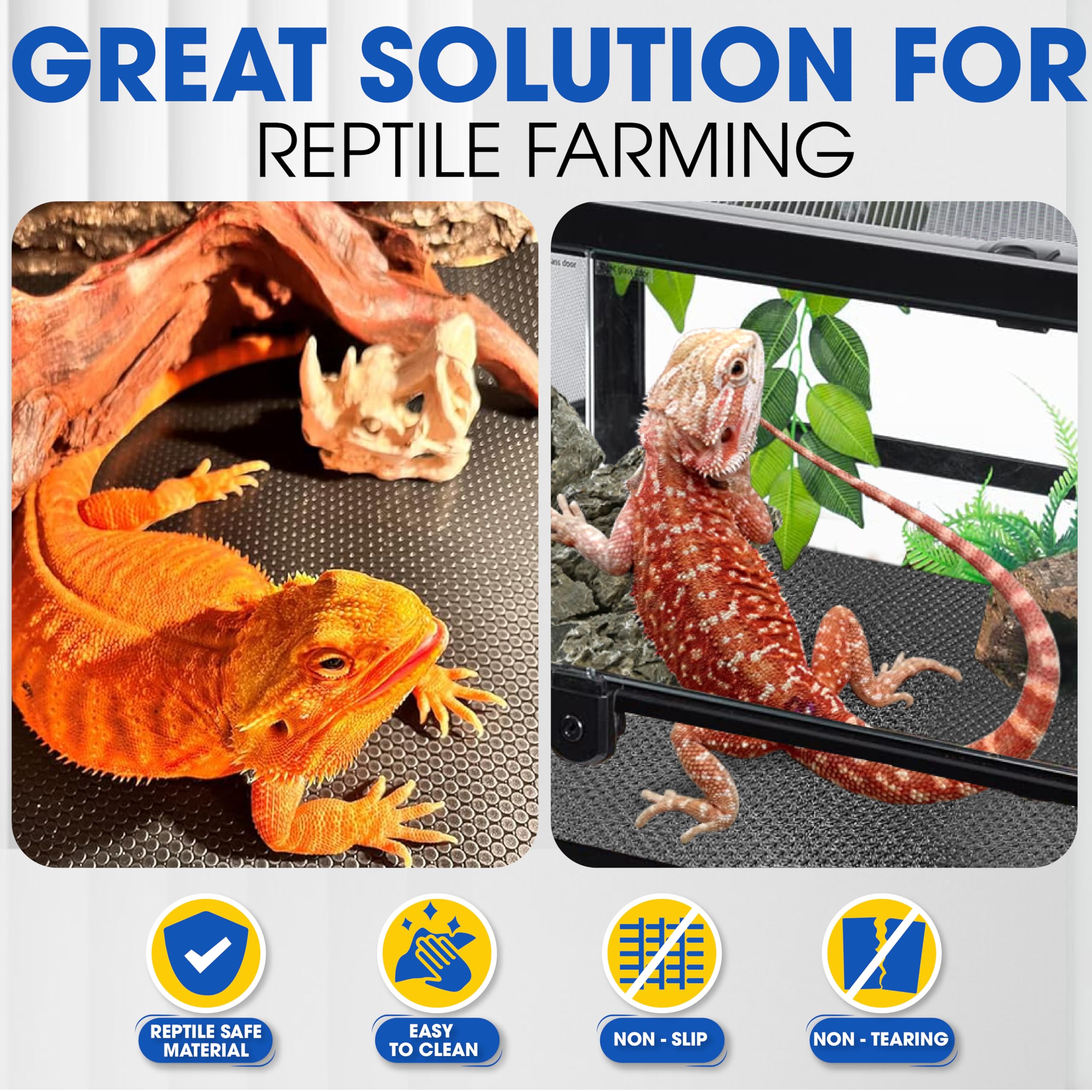 Four rug grippers secure corners to prevent shifting.