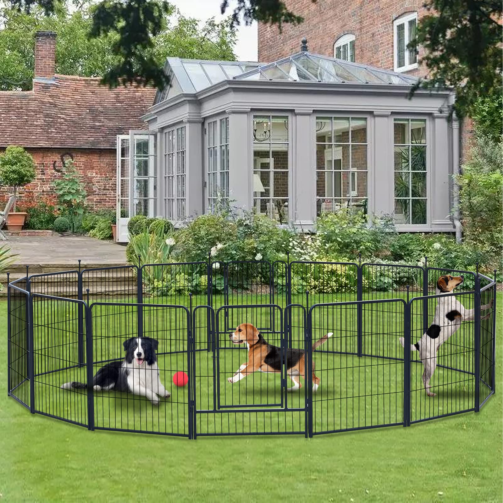 XDPET anti-rust coated metal fence for outdoor use.