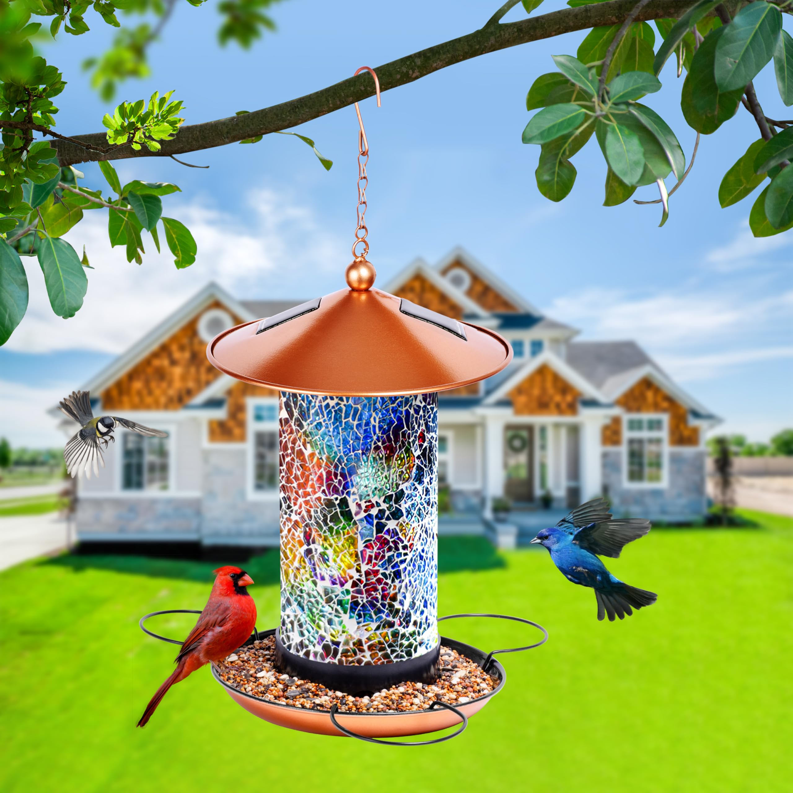 XDW-GIFTS inclined roof keeps seed dry and birds sheltered