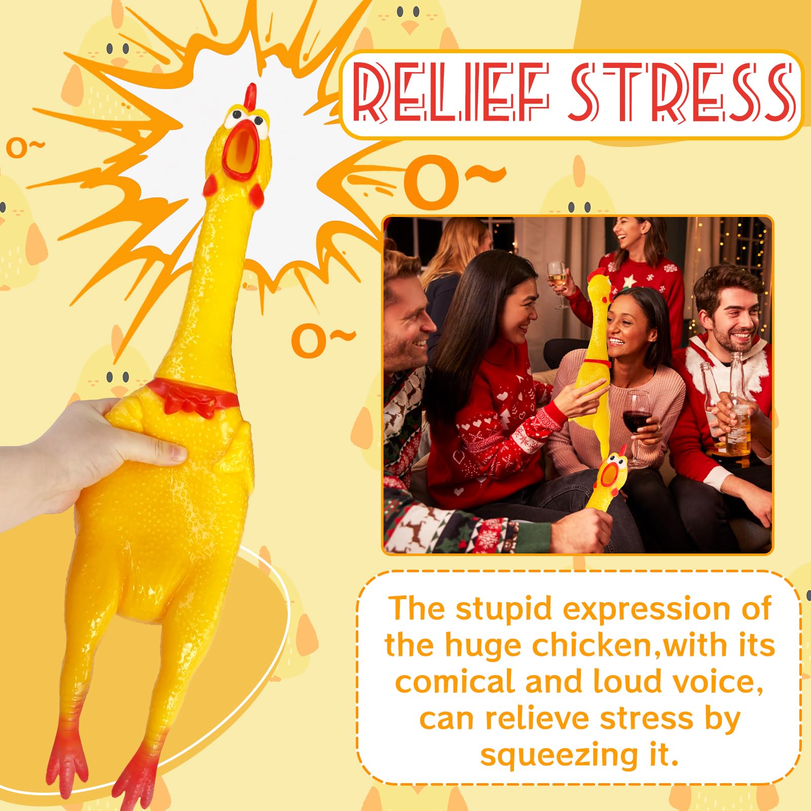 Xeehwb squawking prank gag gift as a memorable party centerpiece.