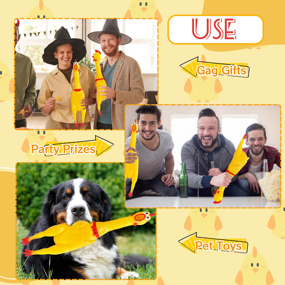 Xeehwb stress relief chicken toy with goofy expression for anxiety-friendly moments.