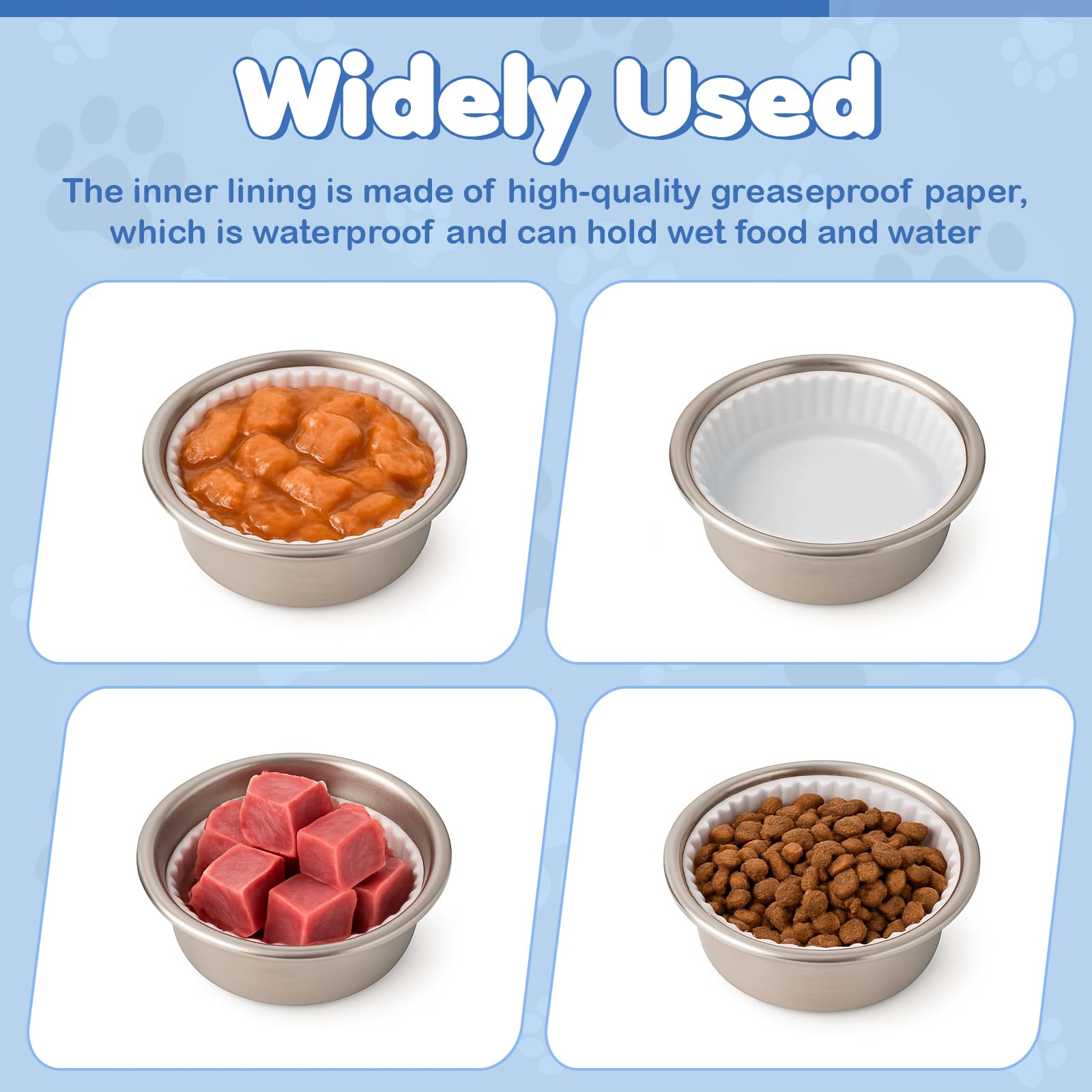 Stackable, space-saving liners simplify storage between meals.
