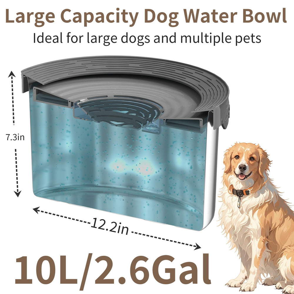 Xetino 2-6 gallon capacity bowl ideal for large dogs and multi-pet households.