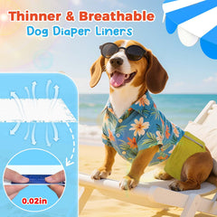 Xfire dog diaper liner 3d-dots-quick-dry channels moisture for a dry surface.