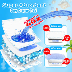 Xfire dog diaper liner breathable-skin-friendly stays cool and comfy for long wear.