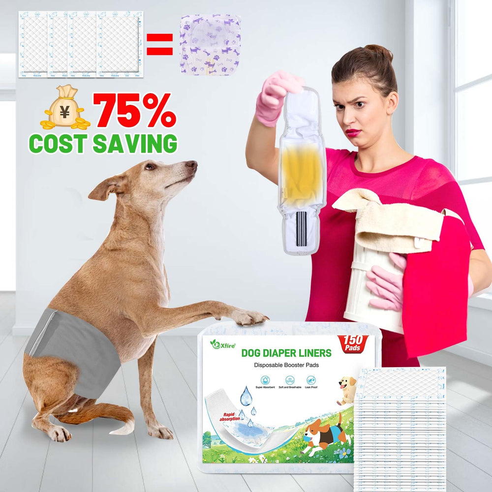 Xfire liners ideal for house training, incontinence, and travel needs