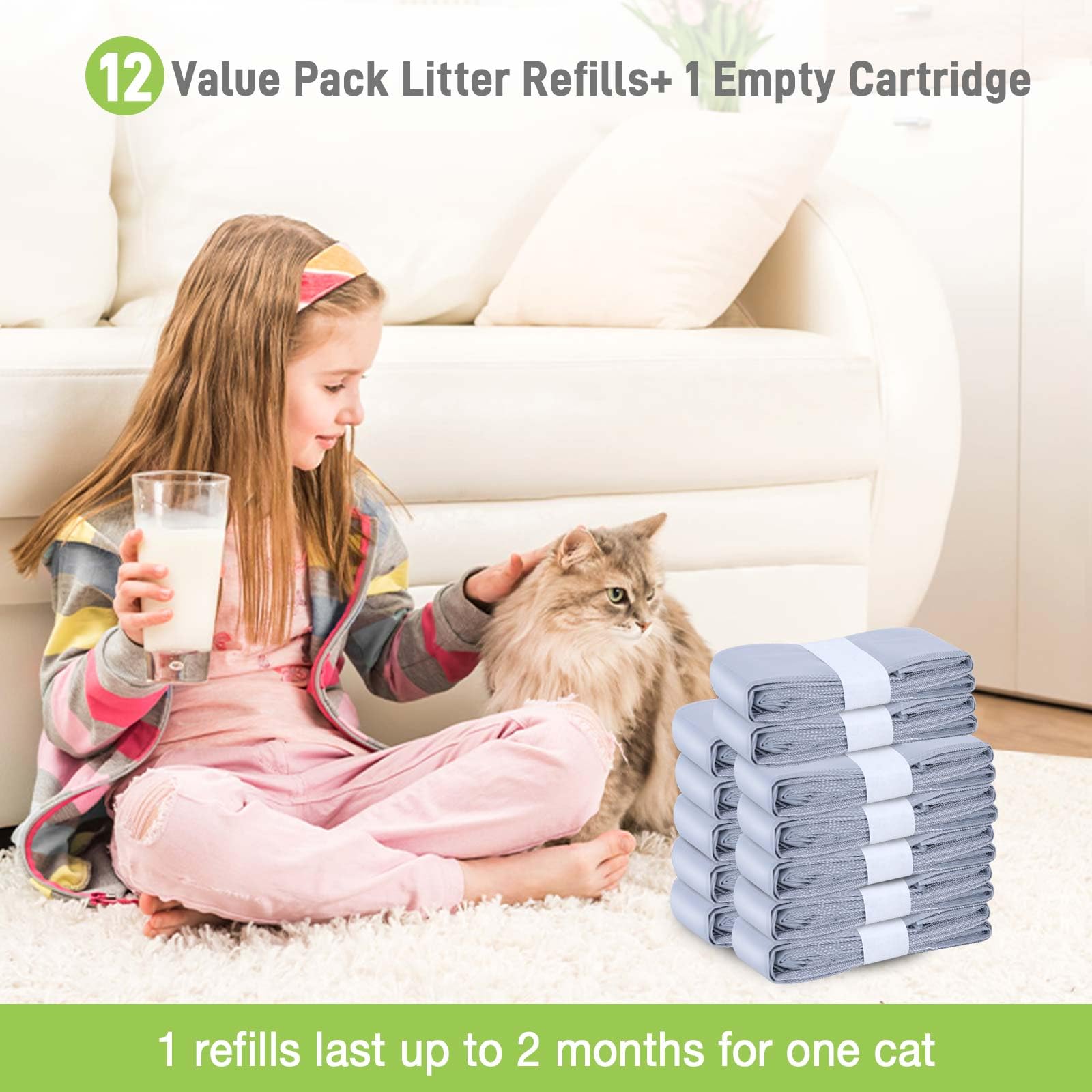 Xfire easy-replace refill with pre-loaded cartridge for quick setup