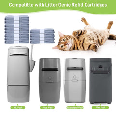 Xfire Litter Genie-compatible refill demonstrates easy cartridge compatibility