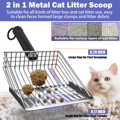 XIAOXINGYUN double-grid sieve scoop separates large and small clumps