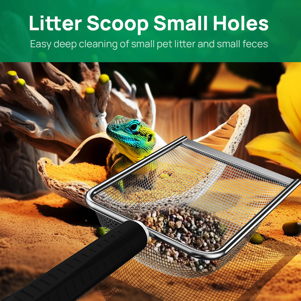 XIAOXINGYUN sandbath box scoop-broom-dustpan set for quick tidy-ups.