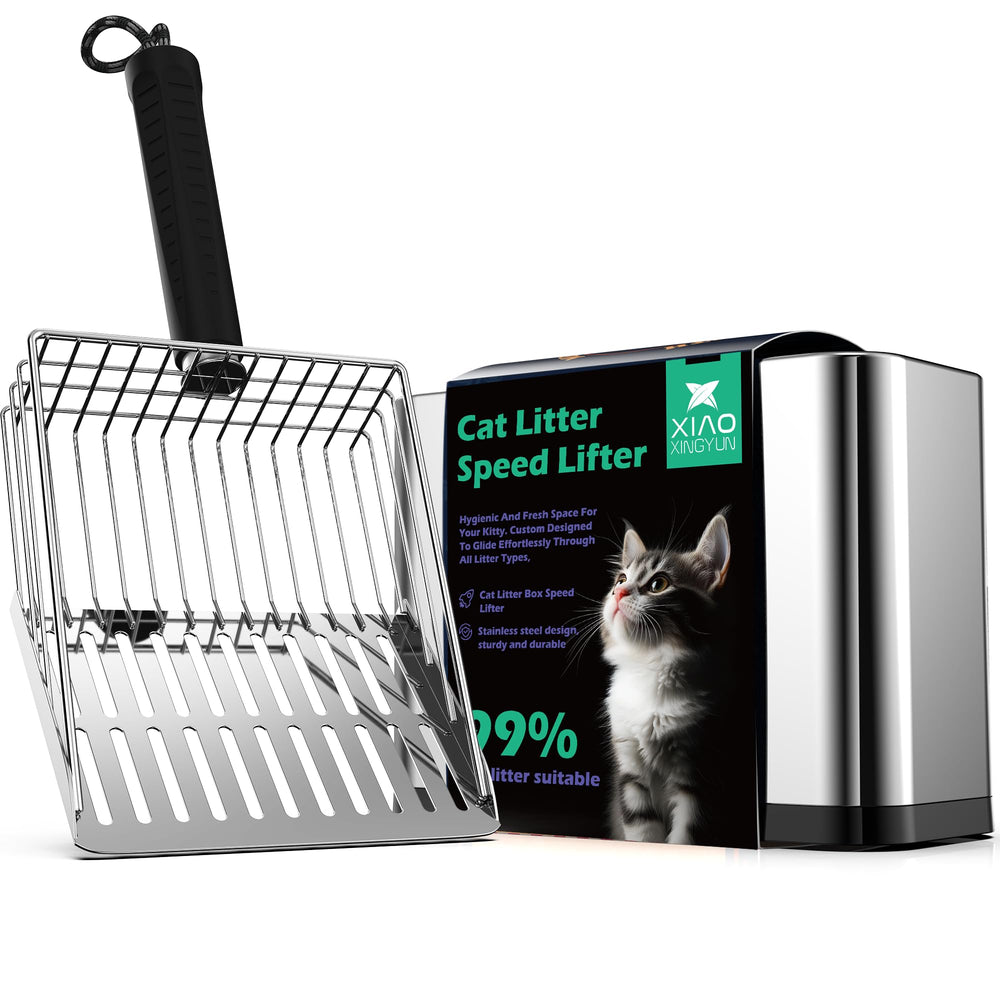 XIAOXINGYUN stainless steel cat litter scoop for durable daily cleaning