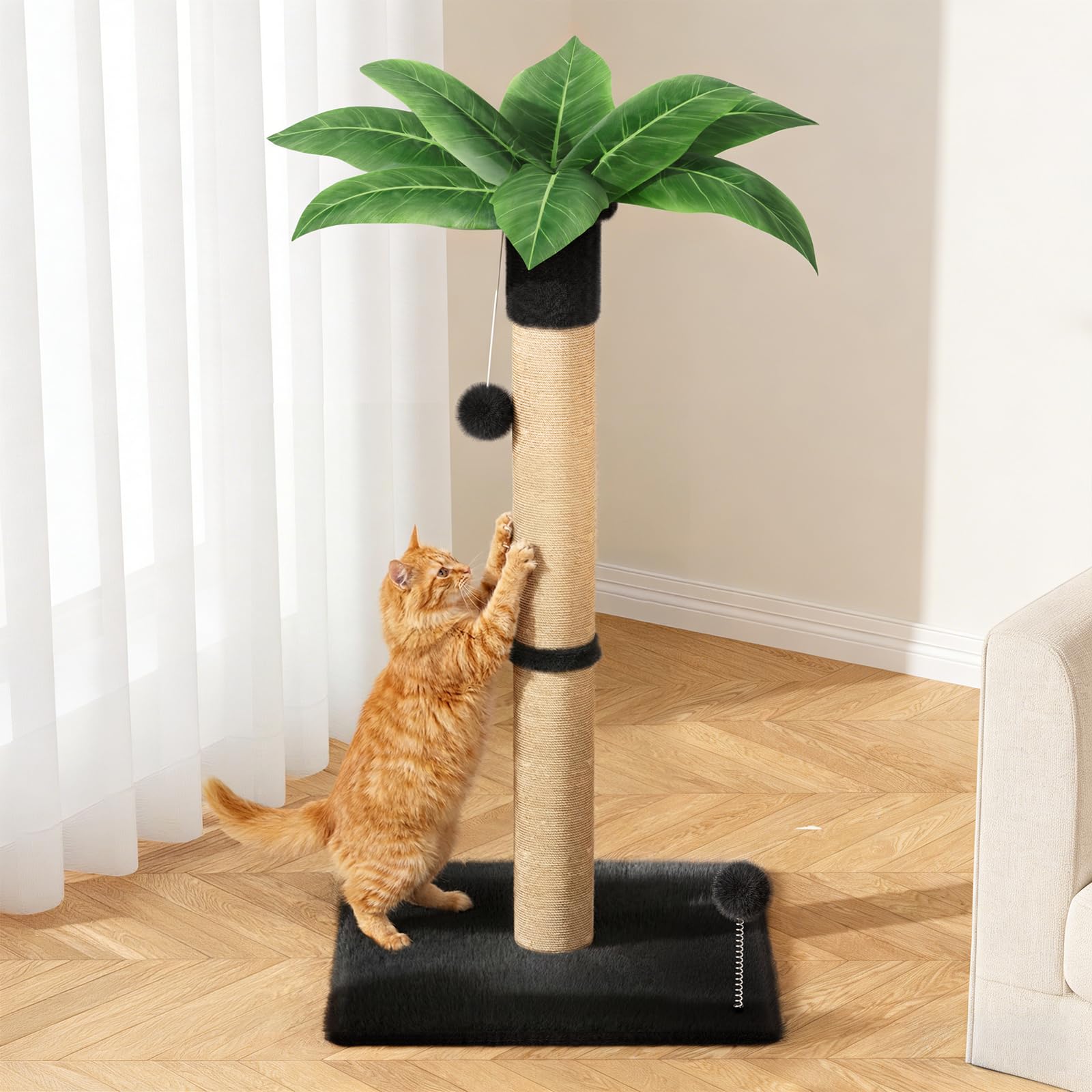 XiaZ cat scratching post 34in base for stable indoor play