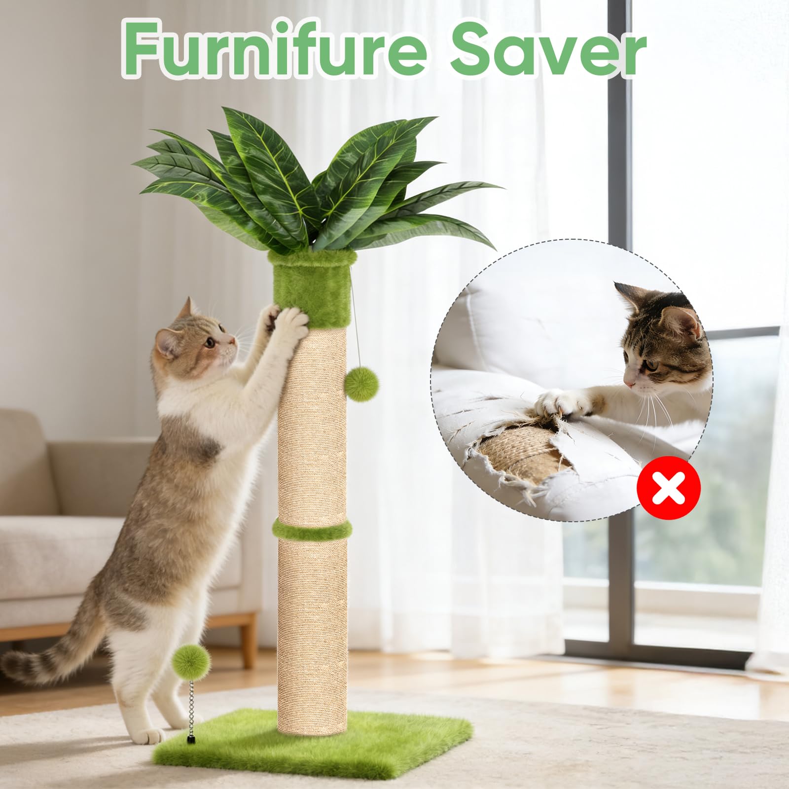 XiaZ cat scratching post tool-free setup in minutes.