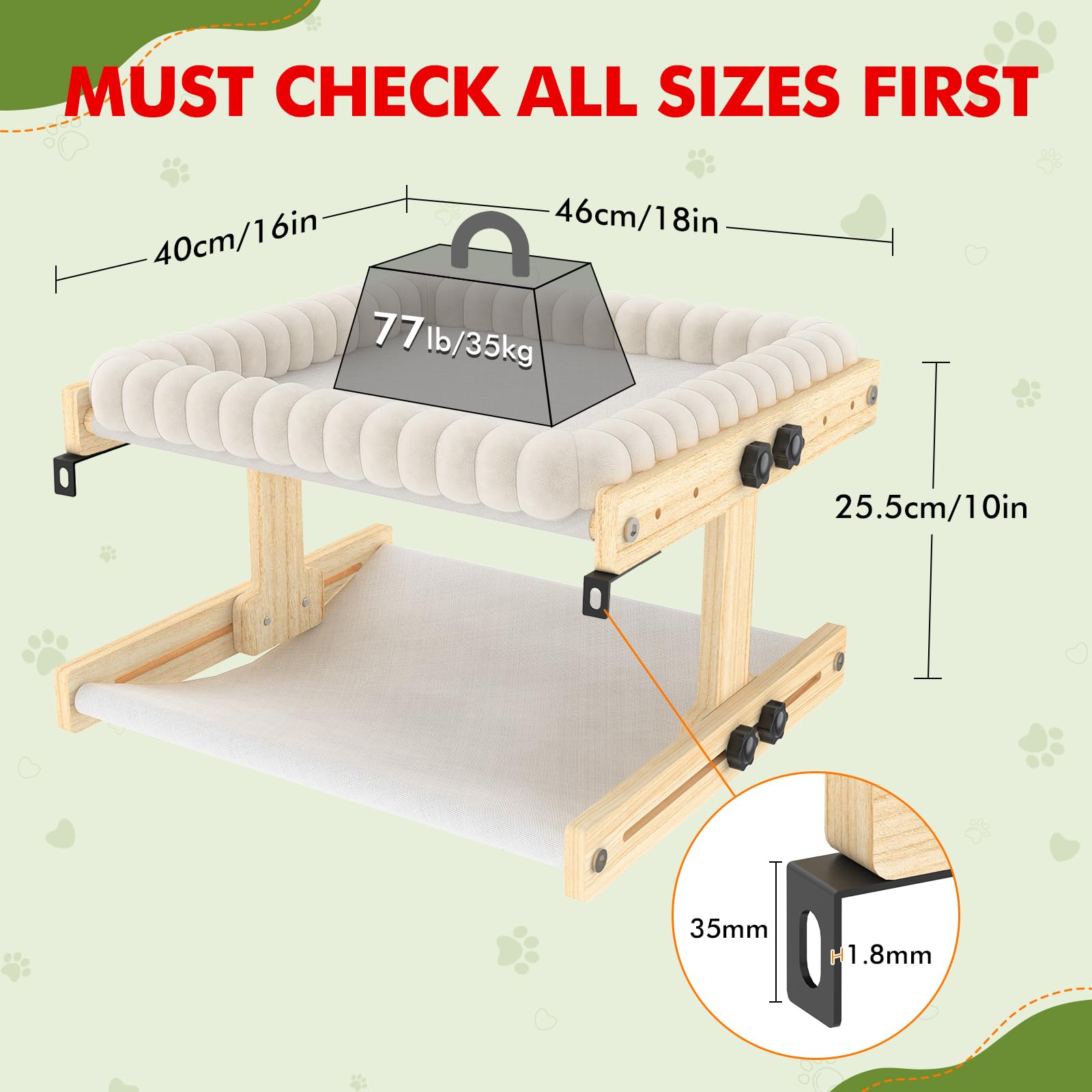 XiaZ cat window bed offers ample space for stretching.