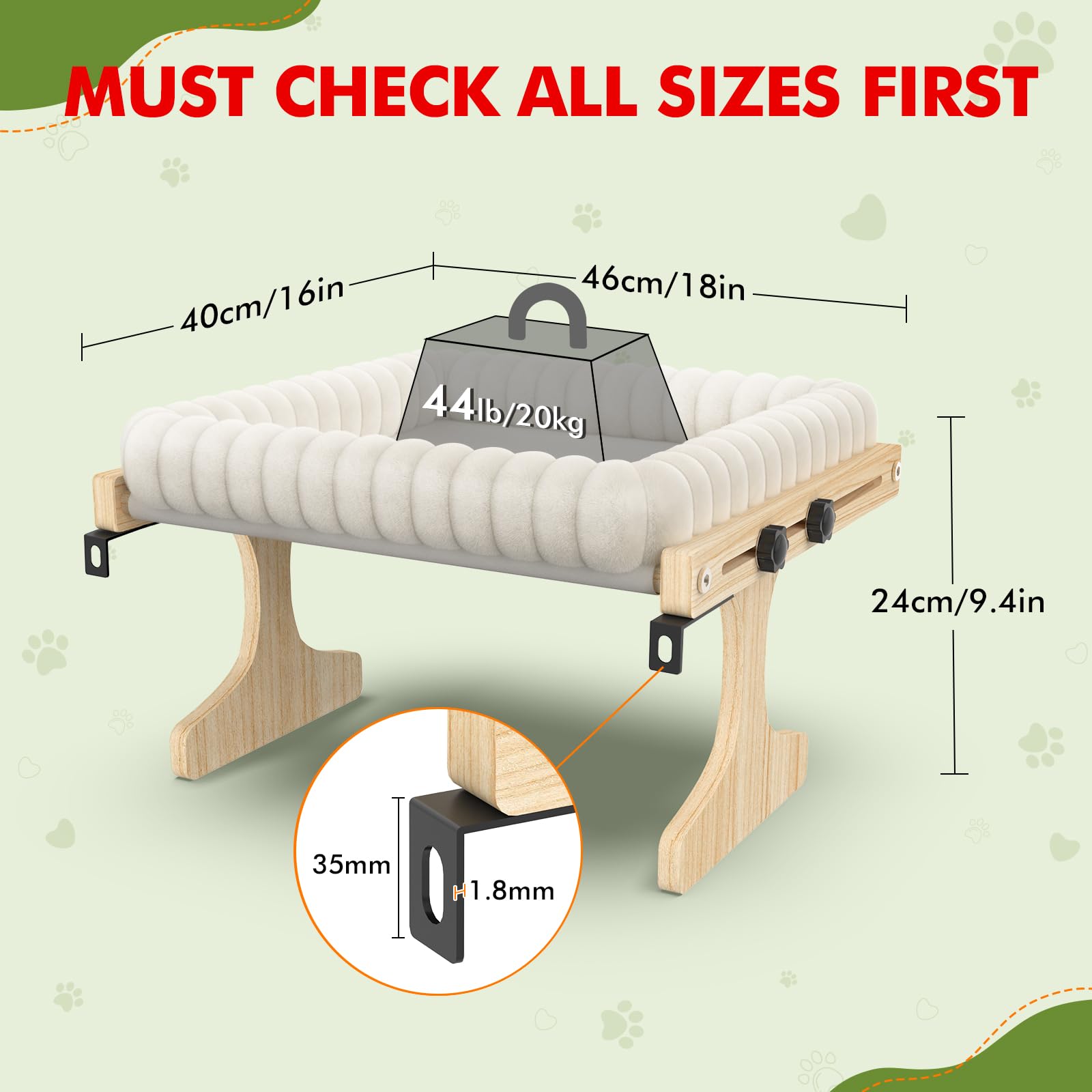XiaZ wooden-frame perch helps save floor space in small homes.