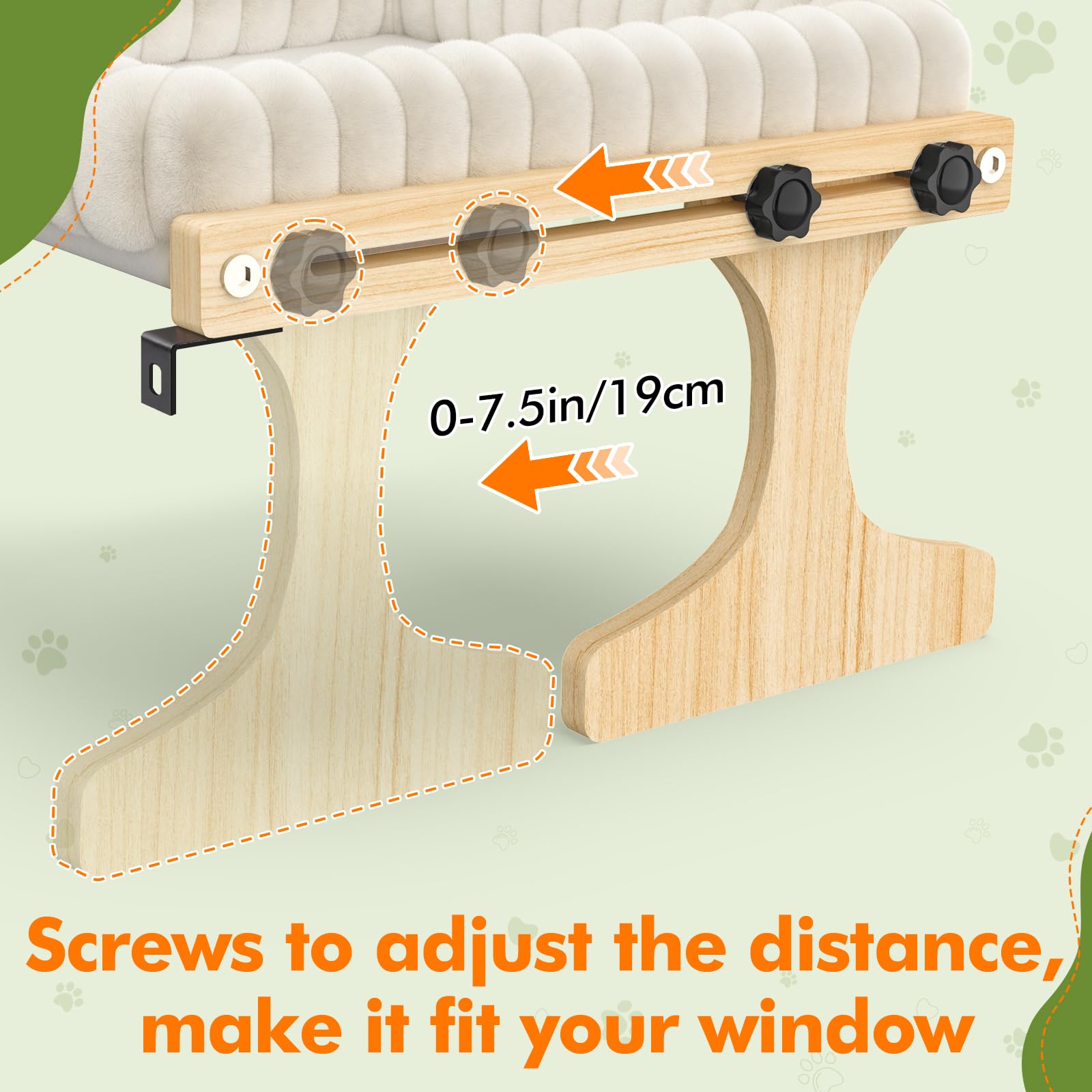 Raised edges cradle your cat during naps on the XiaZ perch.