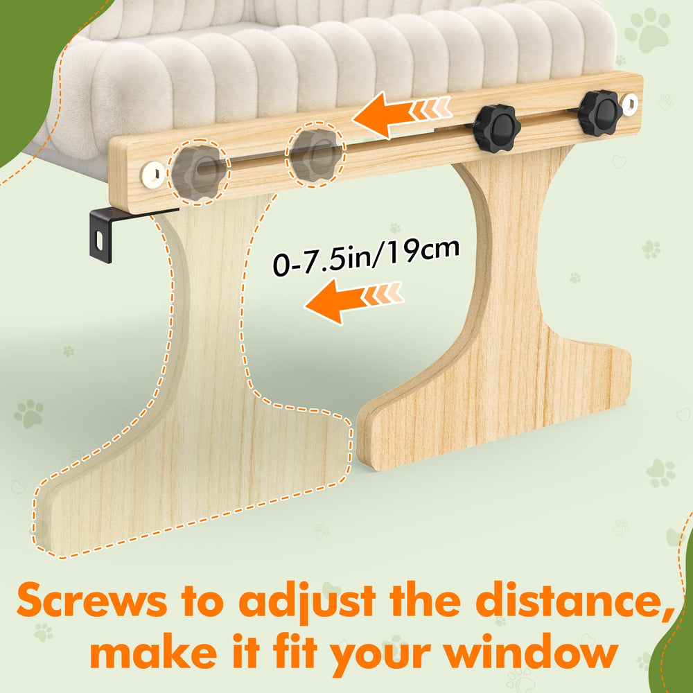 Raised edges cradle your cat during naps on the XiaZ perch.