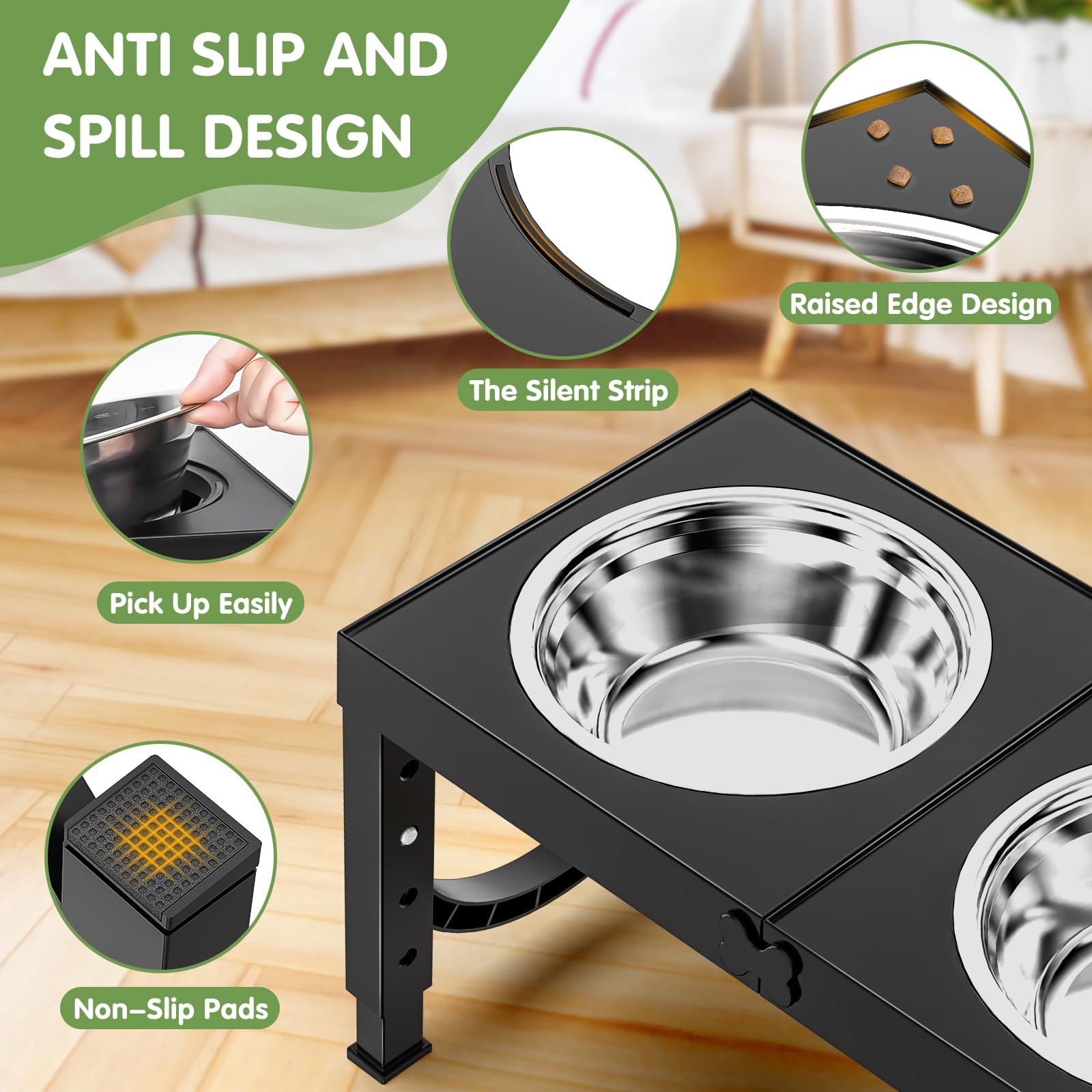 XiaZ anti-slip base keeps bowls steady during lively meals.