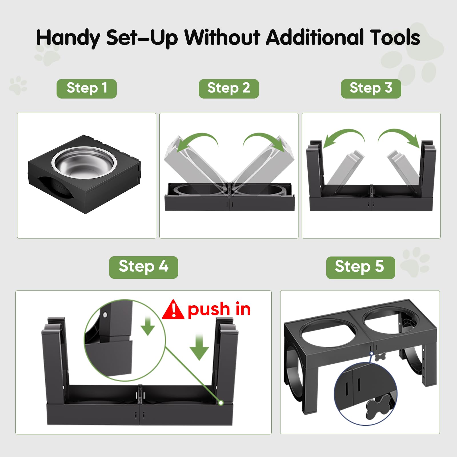 XiaZ ergonomic feeding stand supports comfortable posture during meals.