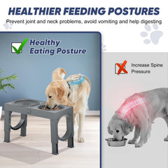 XiaZ height settings at five positions provide customizable feeding levels.