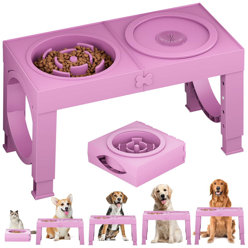 XiaZ elevated dog bowls stand shown in a home setup for large breeds