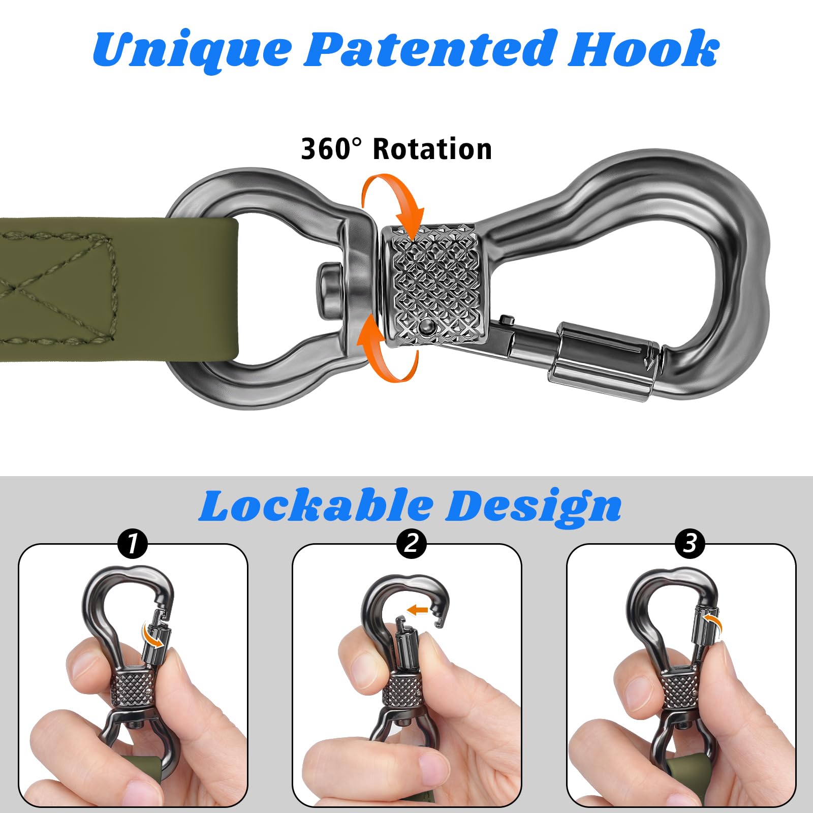 XiaZ rotating-hook long line maintains freedom while preventing tangles.