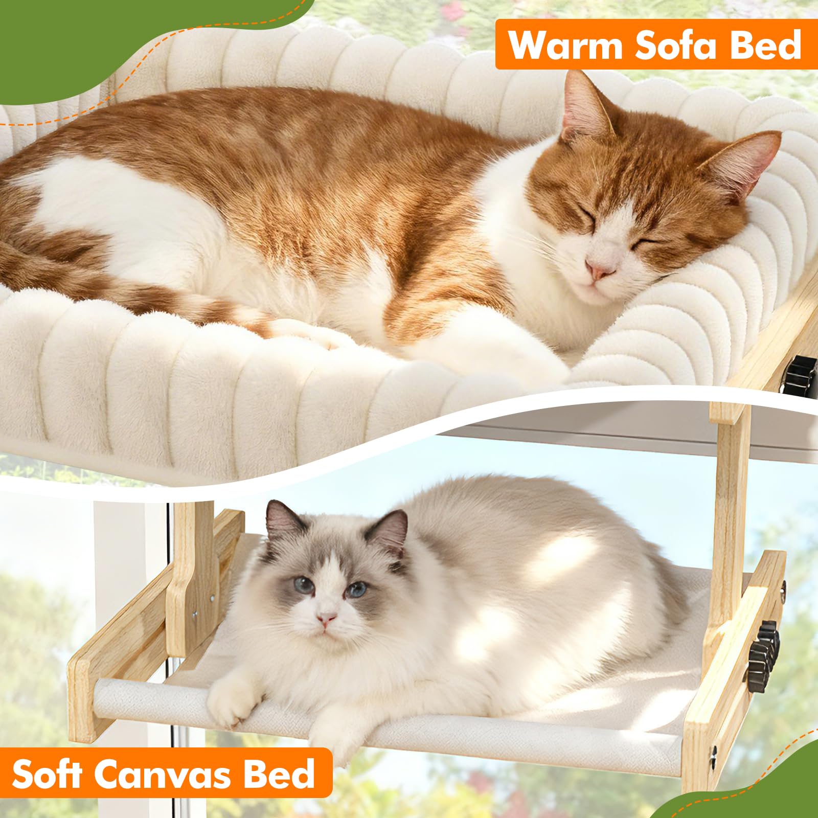 XiaZ supports up to 44 lbs for most cat sizes.