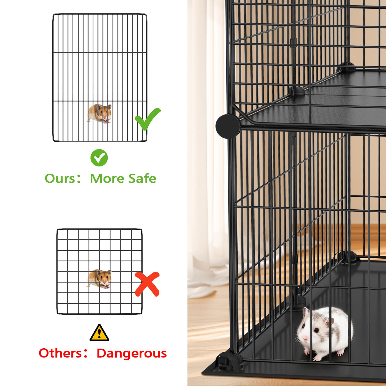 Versatile XiaZ playpen suitable for guinea pigs, rabbits, hedgehogs, hamsters