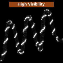 XiaZ reflective kernmantle rope dog line improves night visibility.