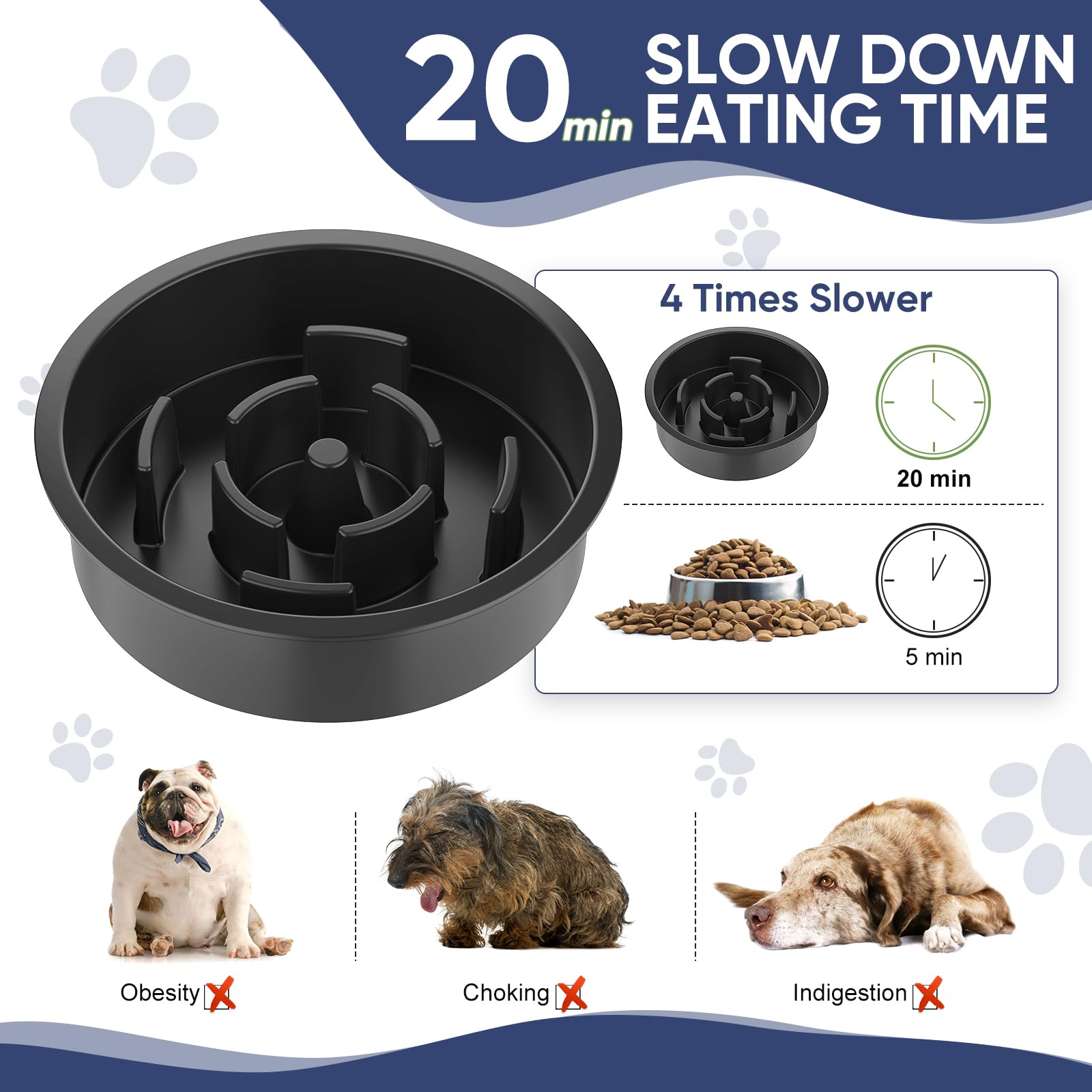 XiaZ senior-dog friendly dining stand promotes easier access to food and water.