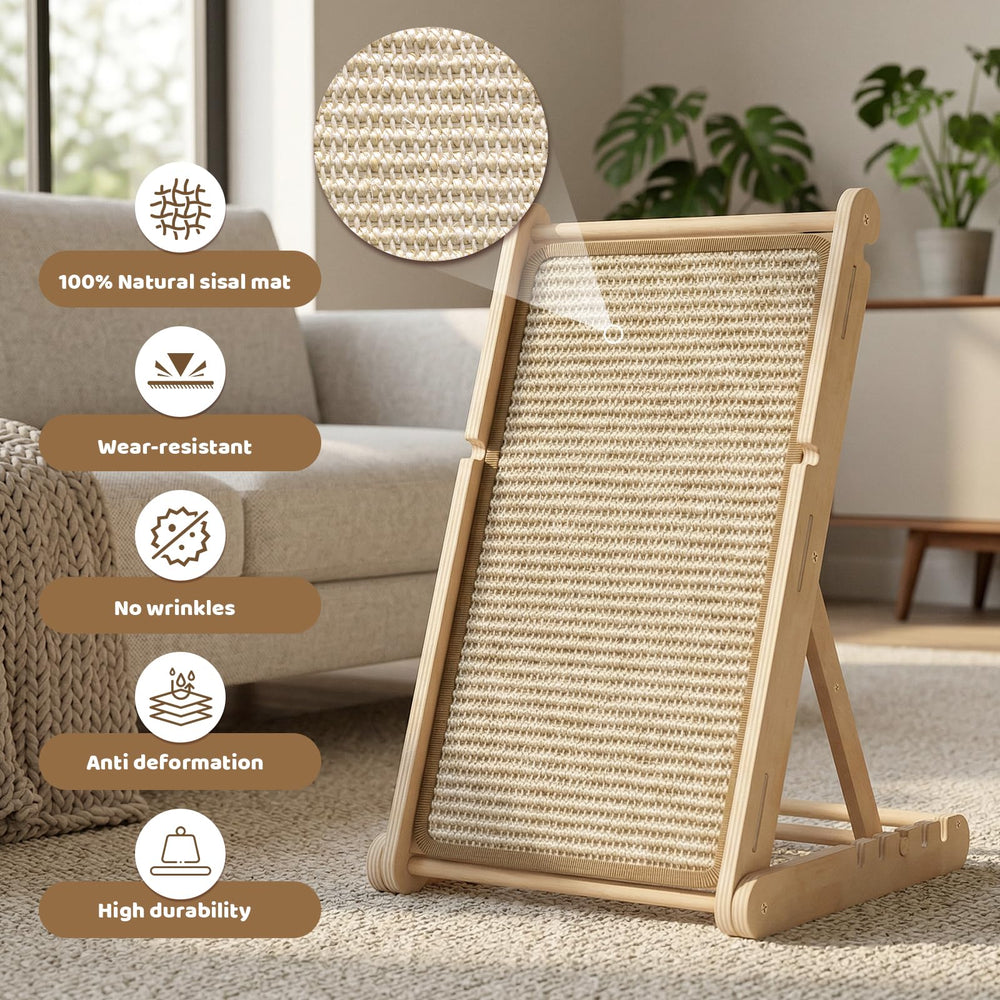 XiaZ ready-to-use cat scratcher arrives fully assembled.