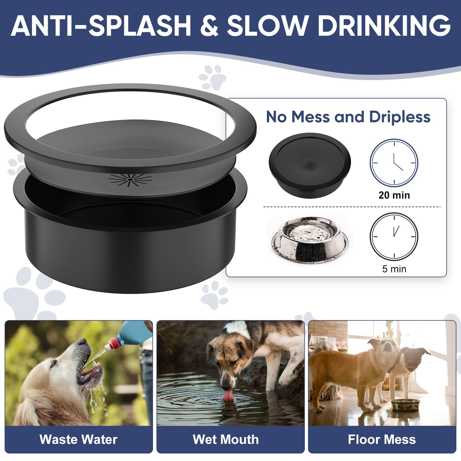 XiaZ stand with quiet strip keeps bowls stable during use.