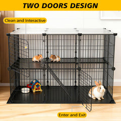 Waterproof PVC interior mat with exterior cloth for easy cleanup
