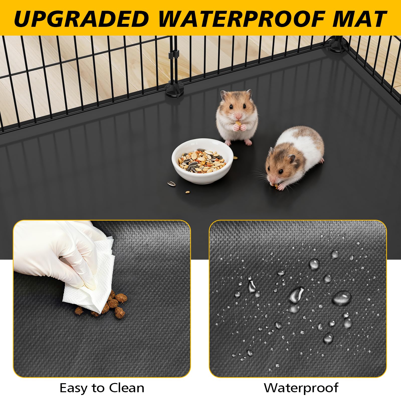 XiaZ waterproof mat inside protects floors while keeping pets dry and comfortable.