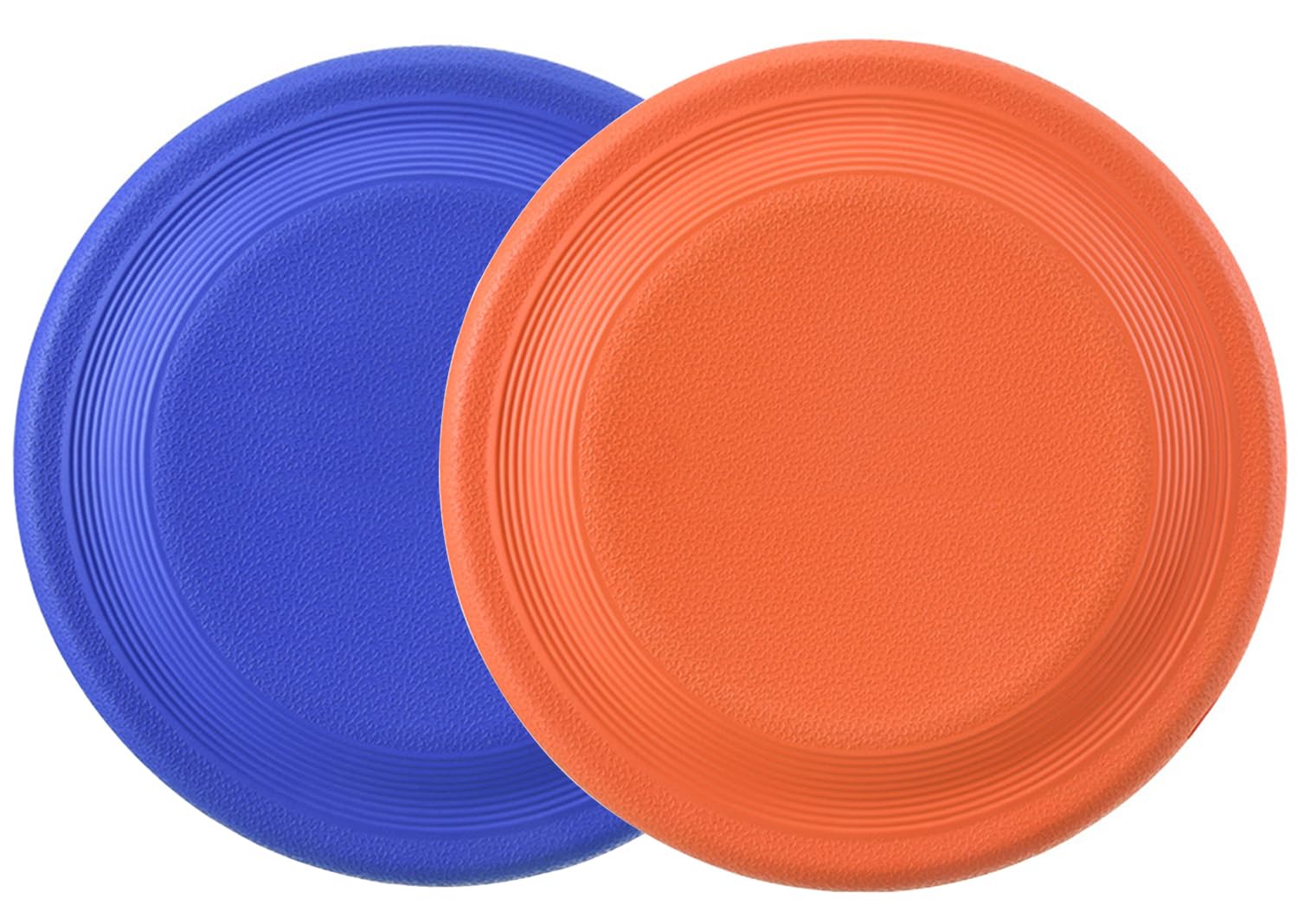 XIGOU dog flying disc 2-pack in action for outdoor fetch and fun.