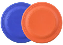 XIGOU dog flying disc 2-pack in action for outdoor fetch and fun.