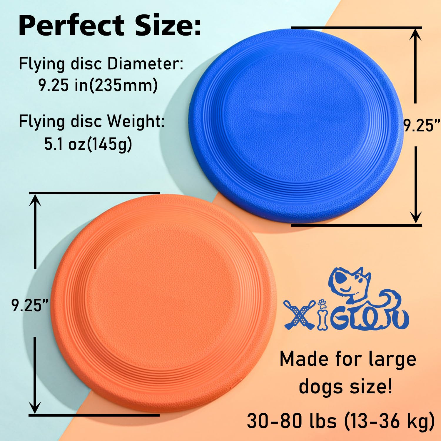XIGOU floating disc on water for beach or pool fetch.