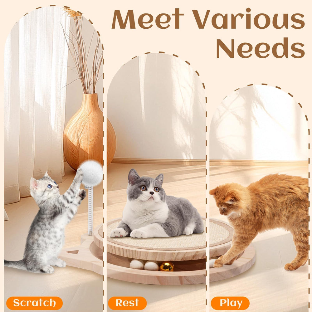 Xihan spring ball plush toy adds dynamic play for indoor cats