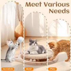 Xihan spring ball plush toy adds dynamic play for indoor cats