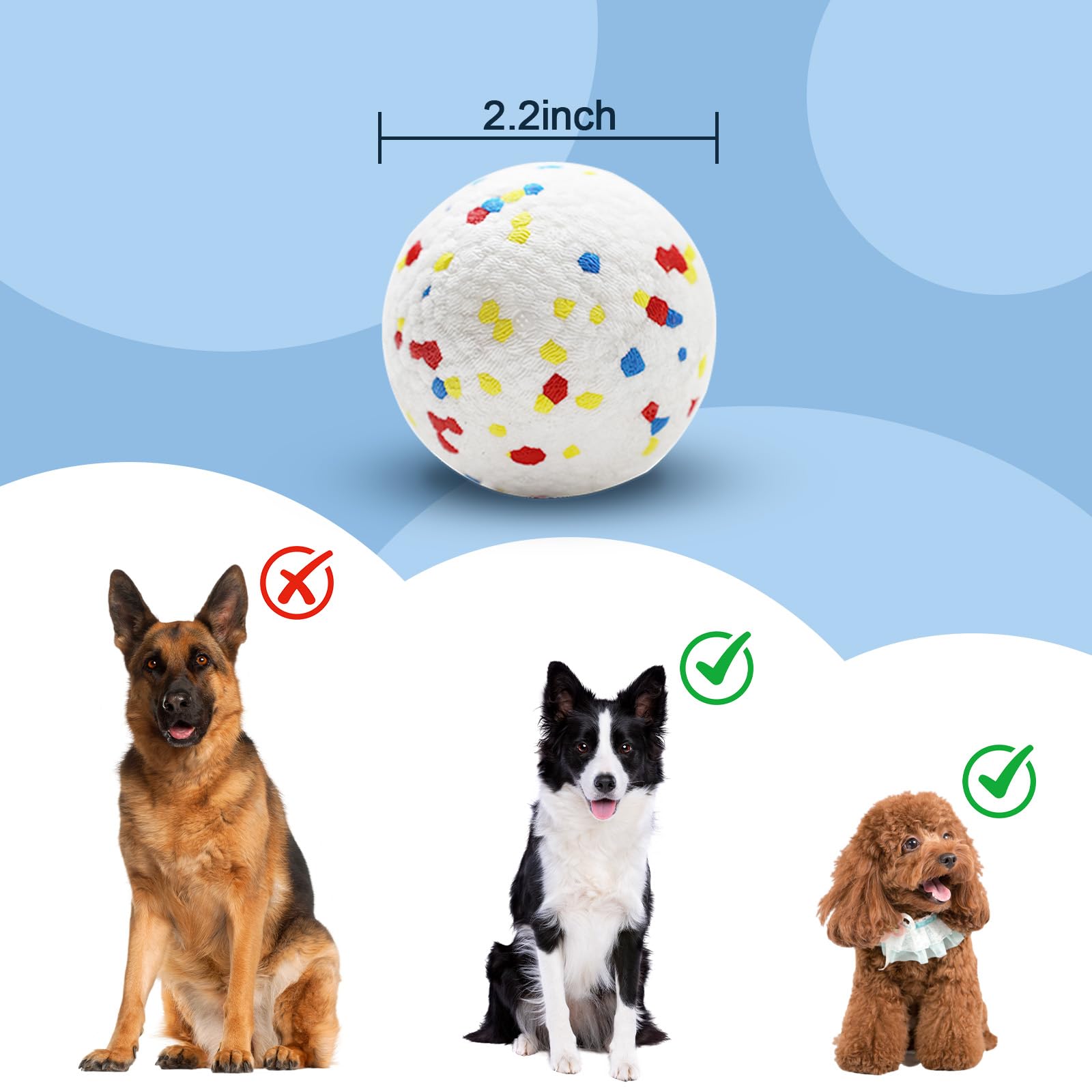 XIMUSON 2.3-inch dog ball refill fits automatic launchers