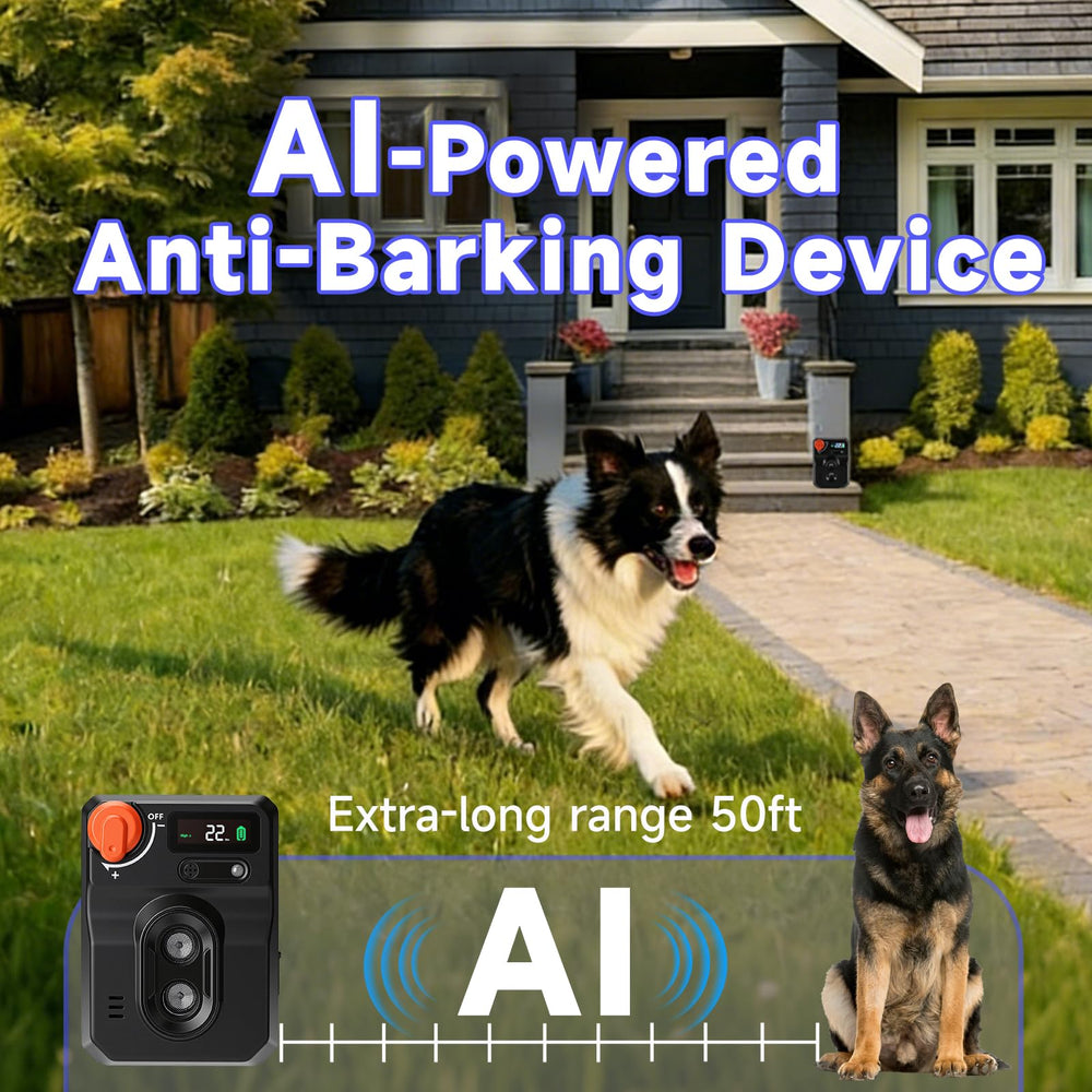 XIMUSON four ultrasonic frequencies deterring barking across different dog temperaments.