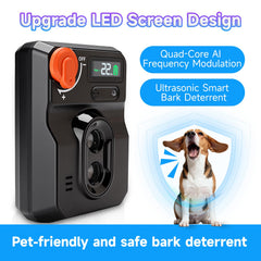 XIMUSON humane ultrasonic bark deterrent interrupts barking without stress.