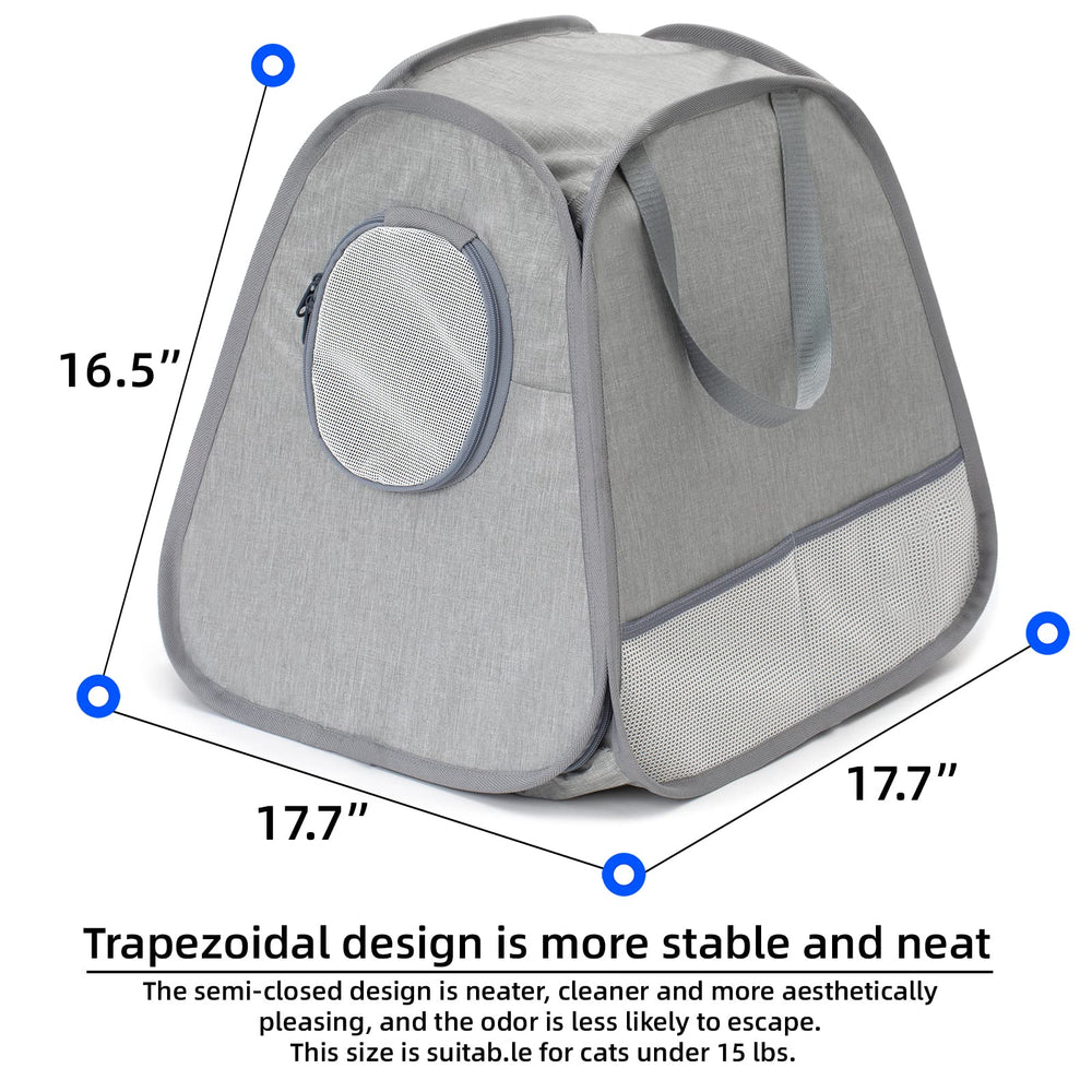 XingYunEr collapsible cat litter box shell open for quick setup on trips