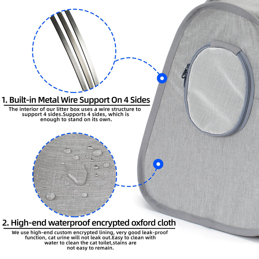 XingYunEr litter box odor barrier design helps reduce smells on the road