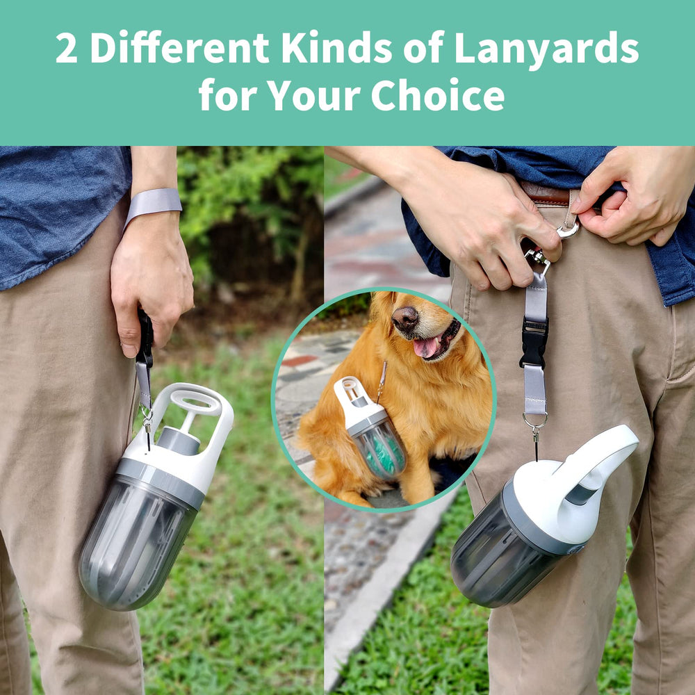 Xinzs Pooper Scooper includes a shoulder lanyard for easy carry.