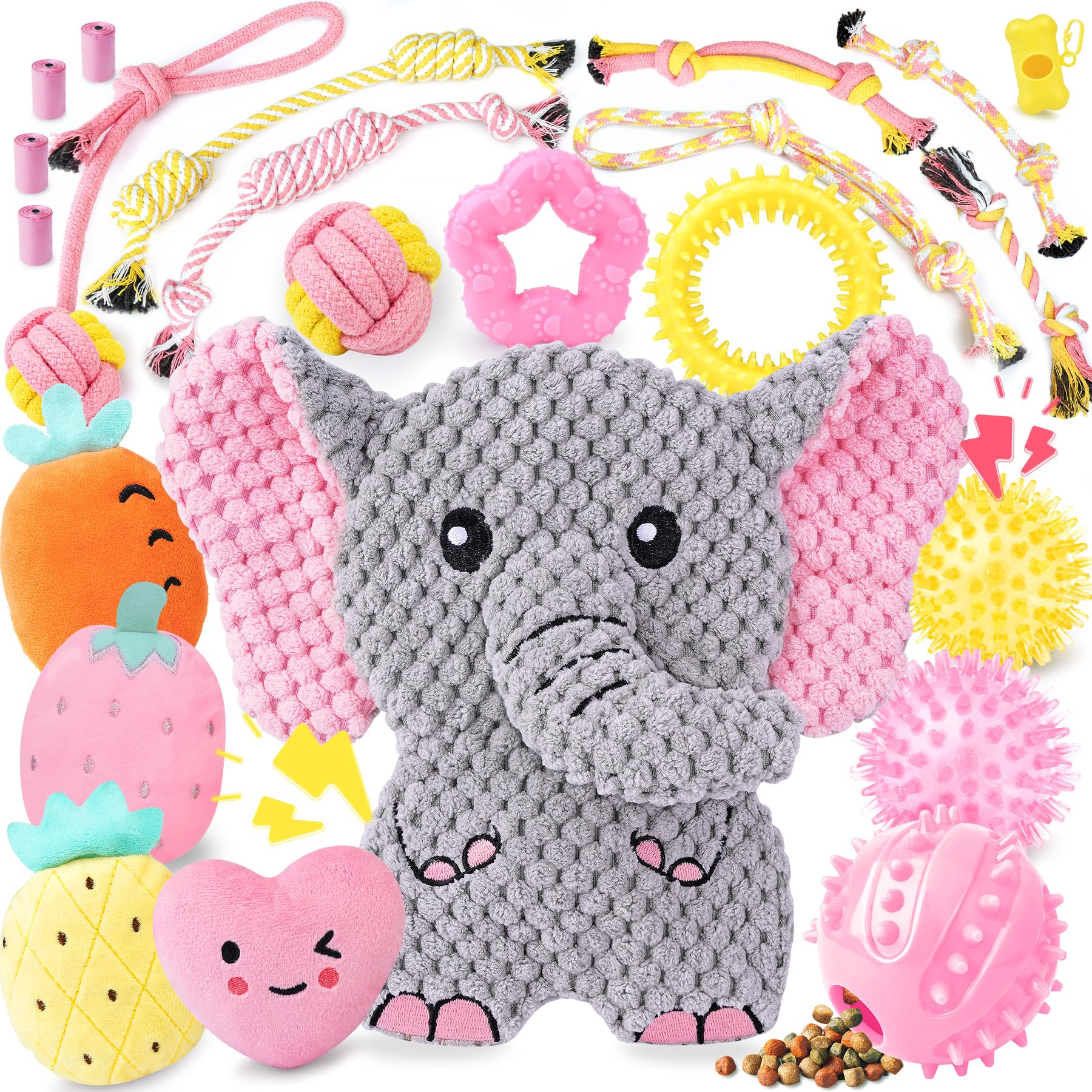 XIUGOAL pink puppy toys pack engaging small dogs with colorful play options
