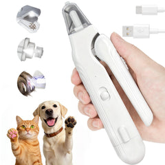XLMCWT 2in1 dog nail clippers with light for precise cuts on dark nails.