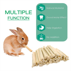 XLpeixin natural bamboo sticks ready for safe chewing in small pets.